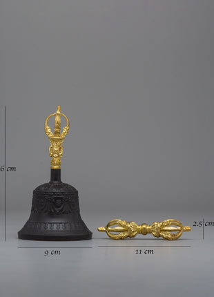 Buddhist Bell and Vajra Set | Traditional Ritual Tools
