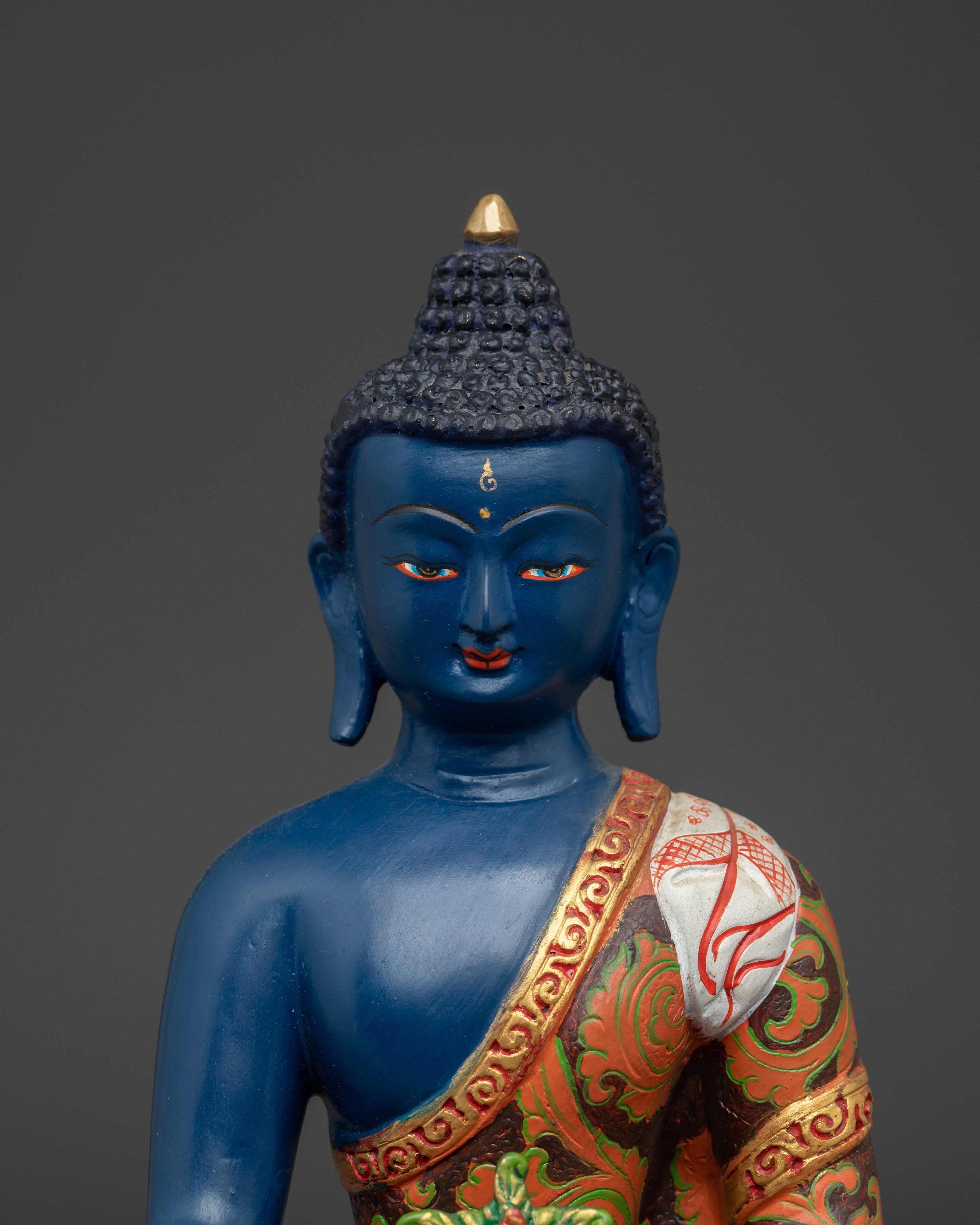 Colorful Three Buddha Statue Set | Wisdom and Peace Decor