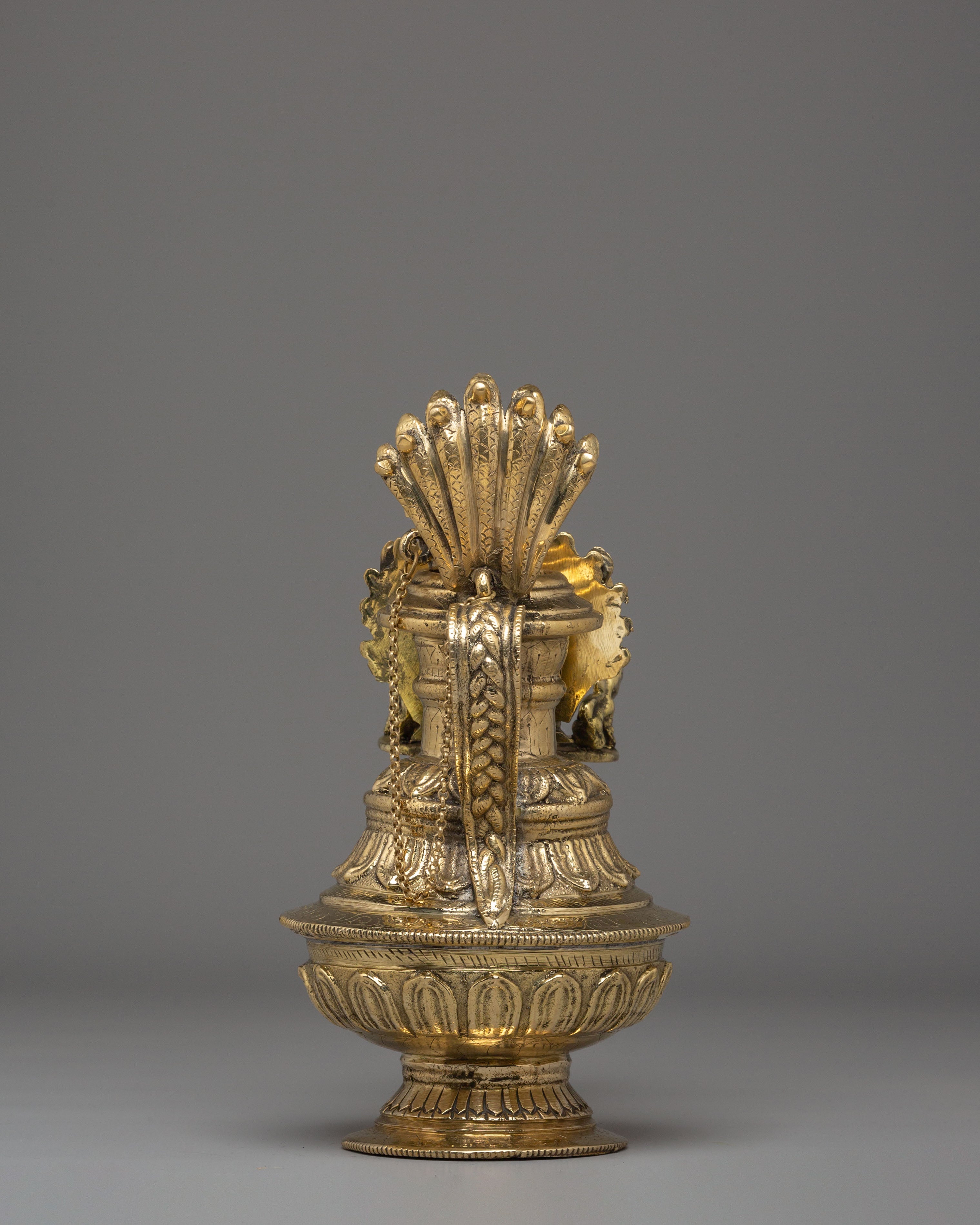 Traditional Nepali Sukunda | Handcrafted Brass Ganesh Lamp