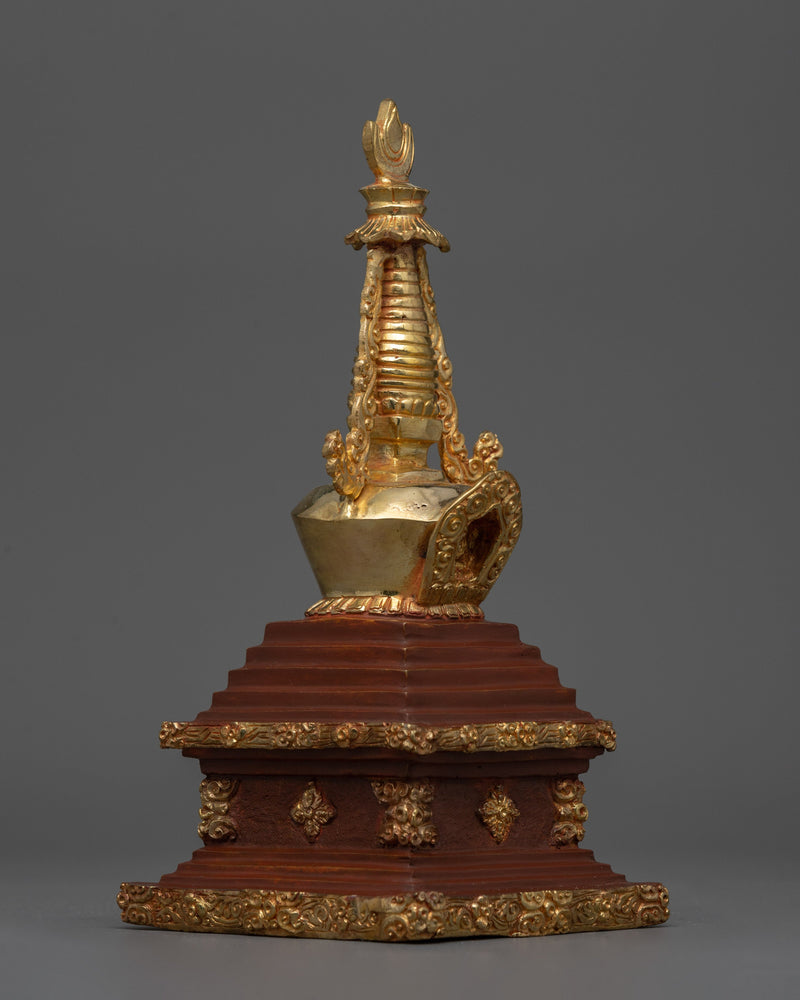 Tibetan Stupa of Enlightenment | Traditional Buddhist Decor for Spiritual Awakening