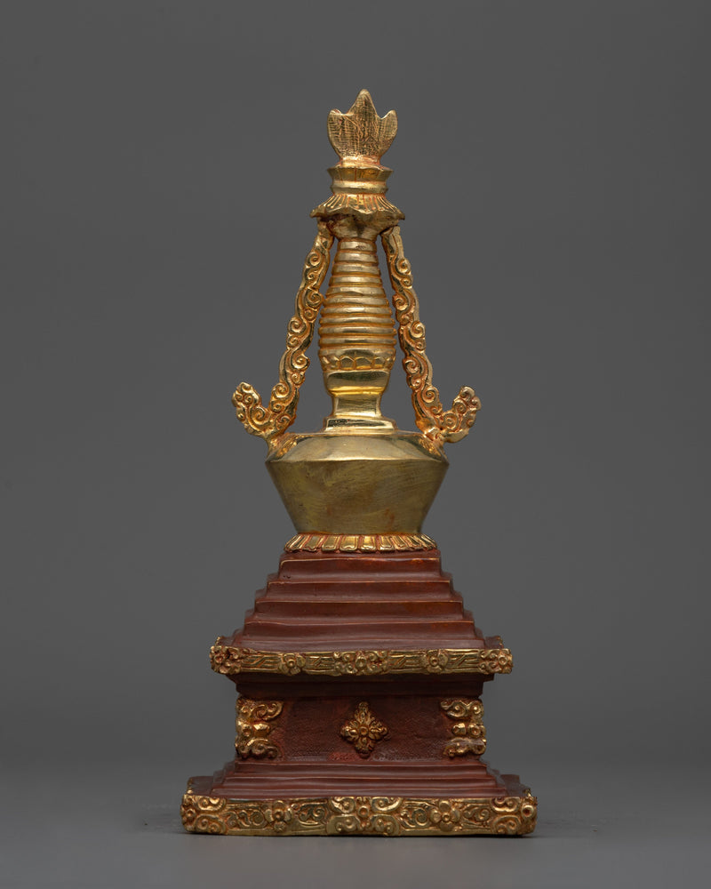 Tibetan Stupa of Enlightenment | Traditional Buddhist Decor for Spiritual Awakening