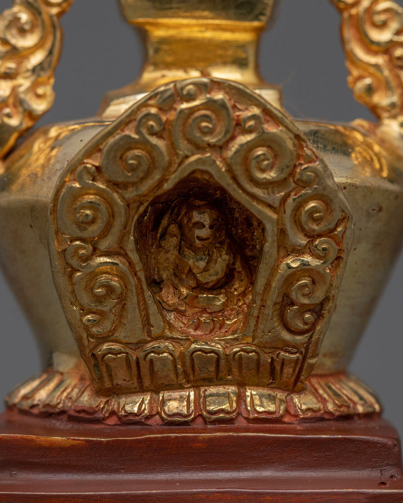 Tibetan Stupa of Enlightenment | Traditional Buddhist Decor for Spiritual Awakening