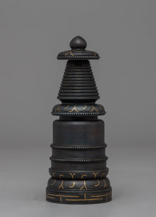 Authentic Handcrafted Tibetan Iron Stupa