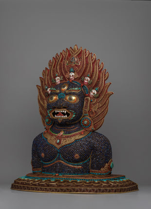 Kala Bhairava Face Mask | Hindu Deity of Destruction and Protection