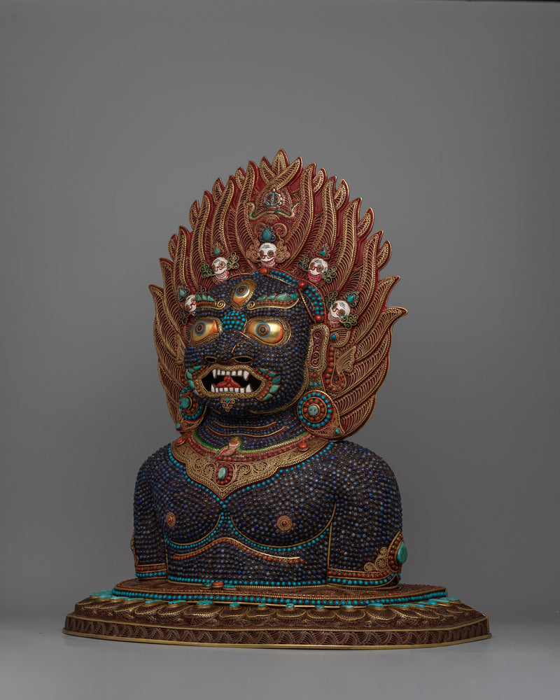 Kala Bhairava Face Mask | Hindu Deity of Destruction and Protection