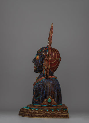 Kala Bhairava Face Mask | Hindu Deity of Destruction and Protection