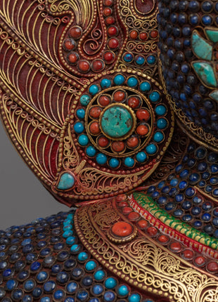 Kala Bhairava Face Mask | Hindu Deity of Destruction and Protection