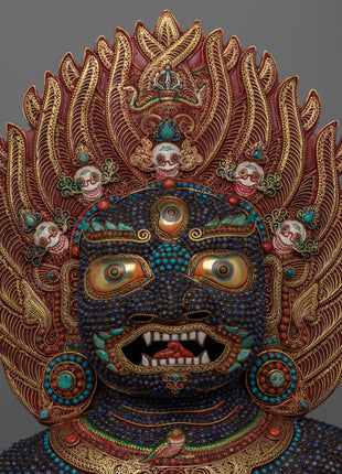 Kala Bhairava Face Mask | Hindu Deity of Destruction and Protection