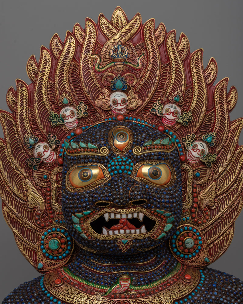 Kala Bhairava Face Mask | Hindu Deity of Destruction and Protection