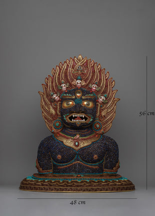 Kala Bhairava Face Mask | Hindu Deity of Destruction and Protection