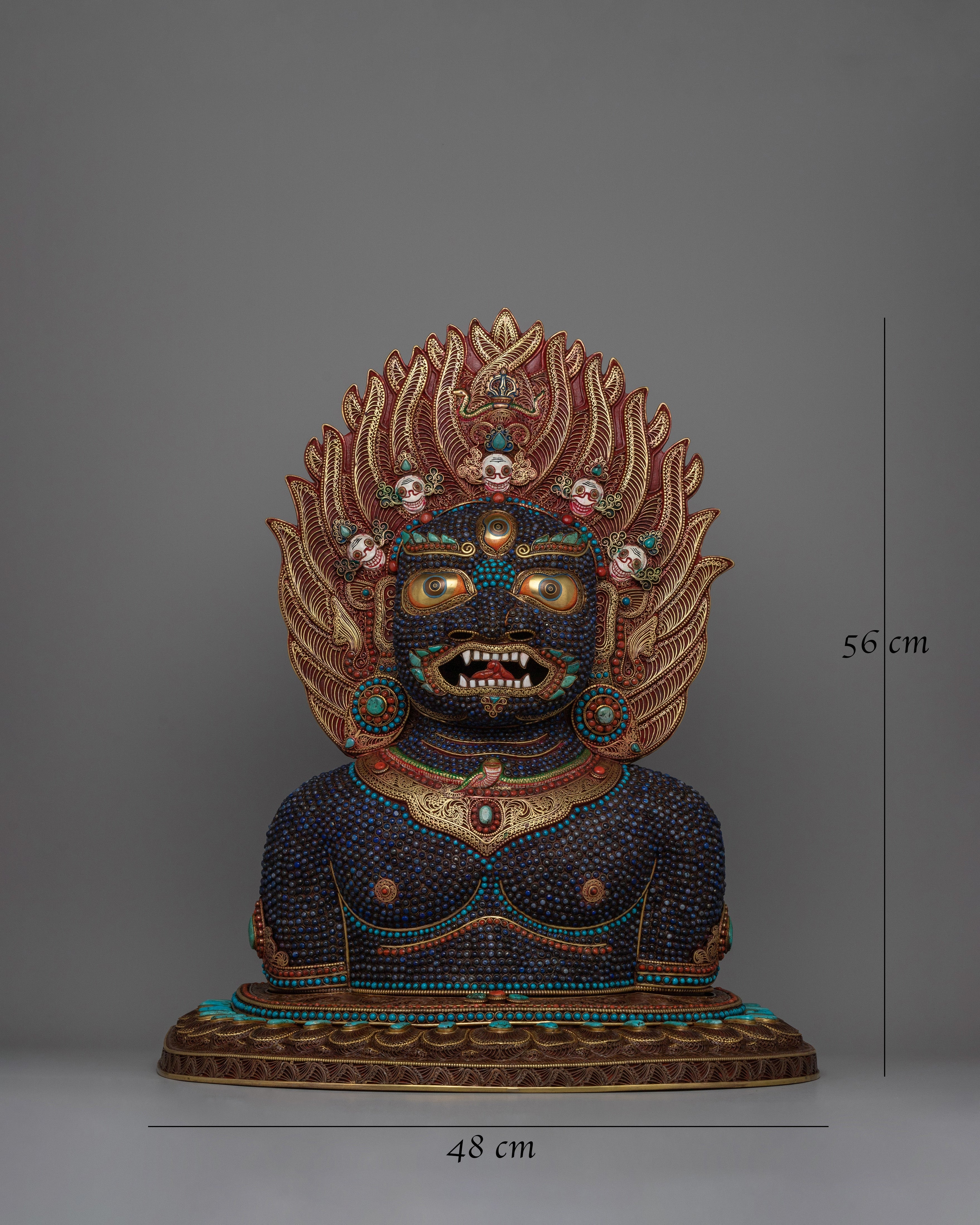 Kala Bhairava Face Mask | Hindu Deity of Destruction and Protection