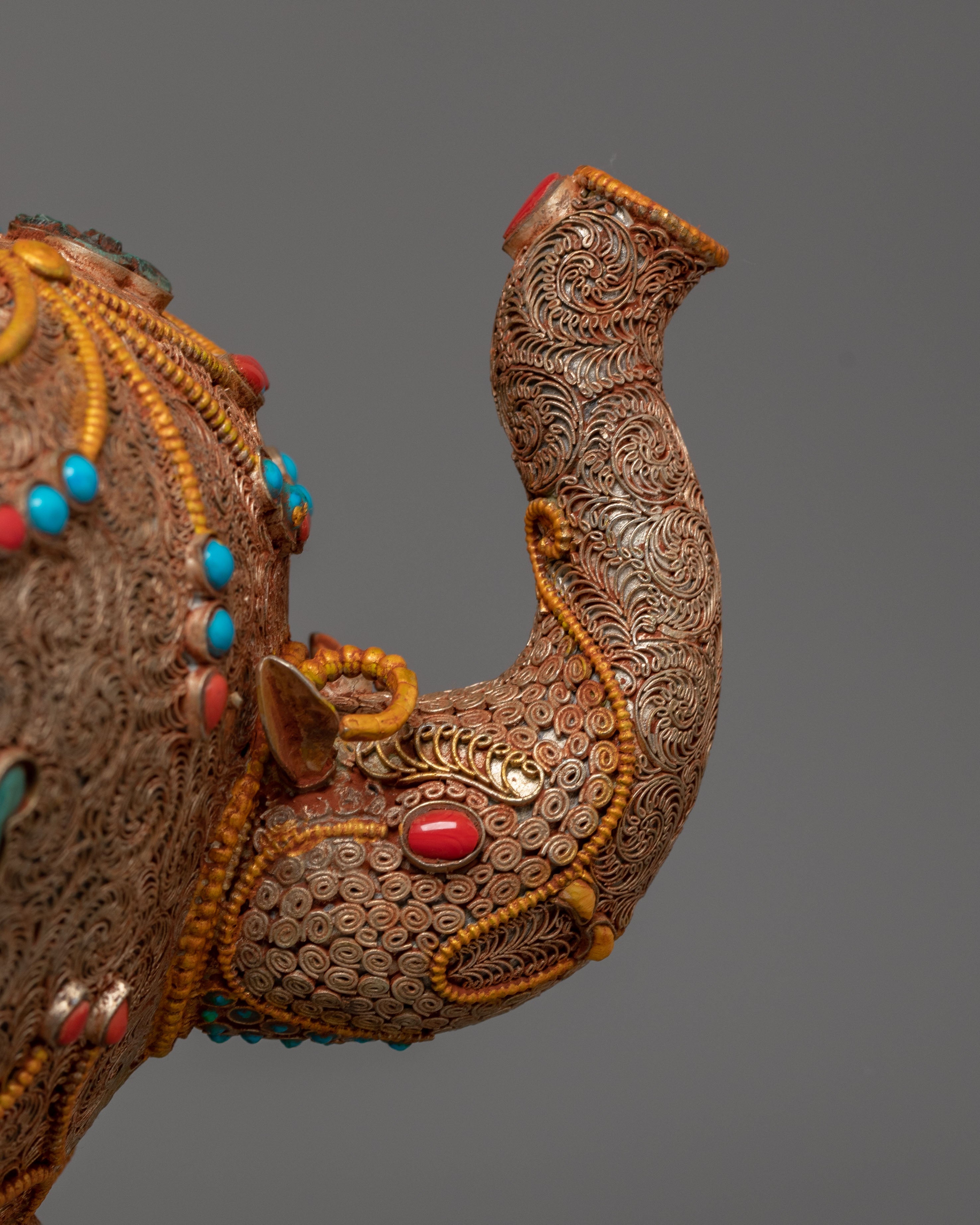 Green Tara Carved Tea Pot | Mother of All Buddhas