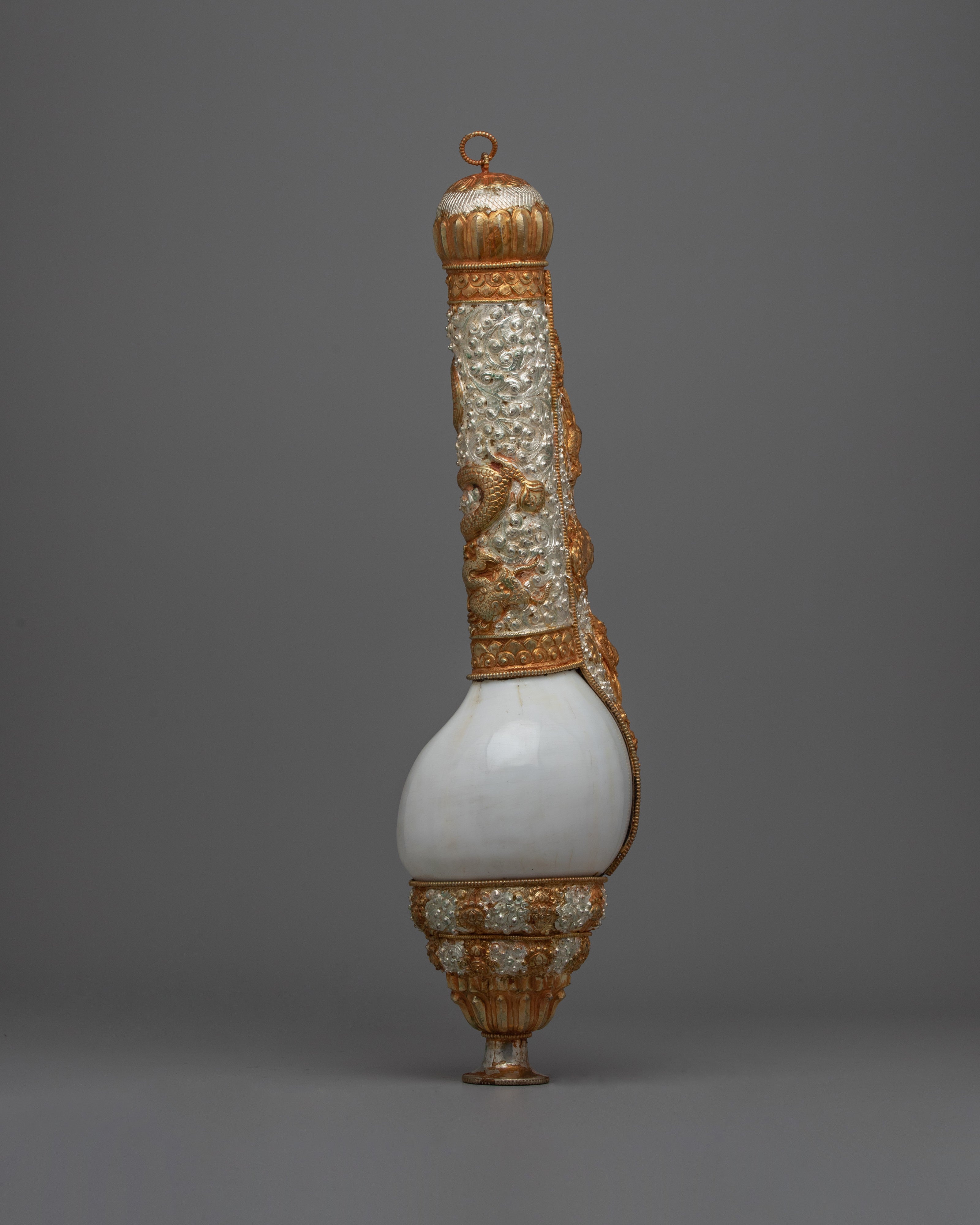 Buddhist Conch Sankha Pair | Ritual Shell for Offerings and Blessings