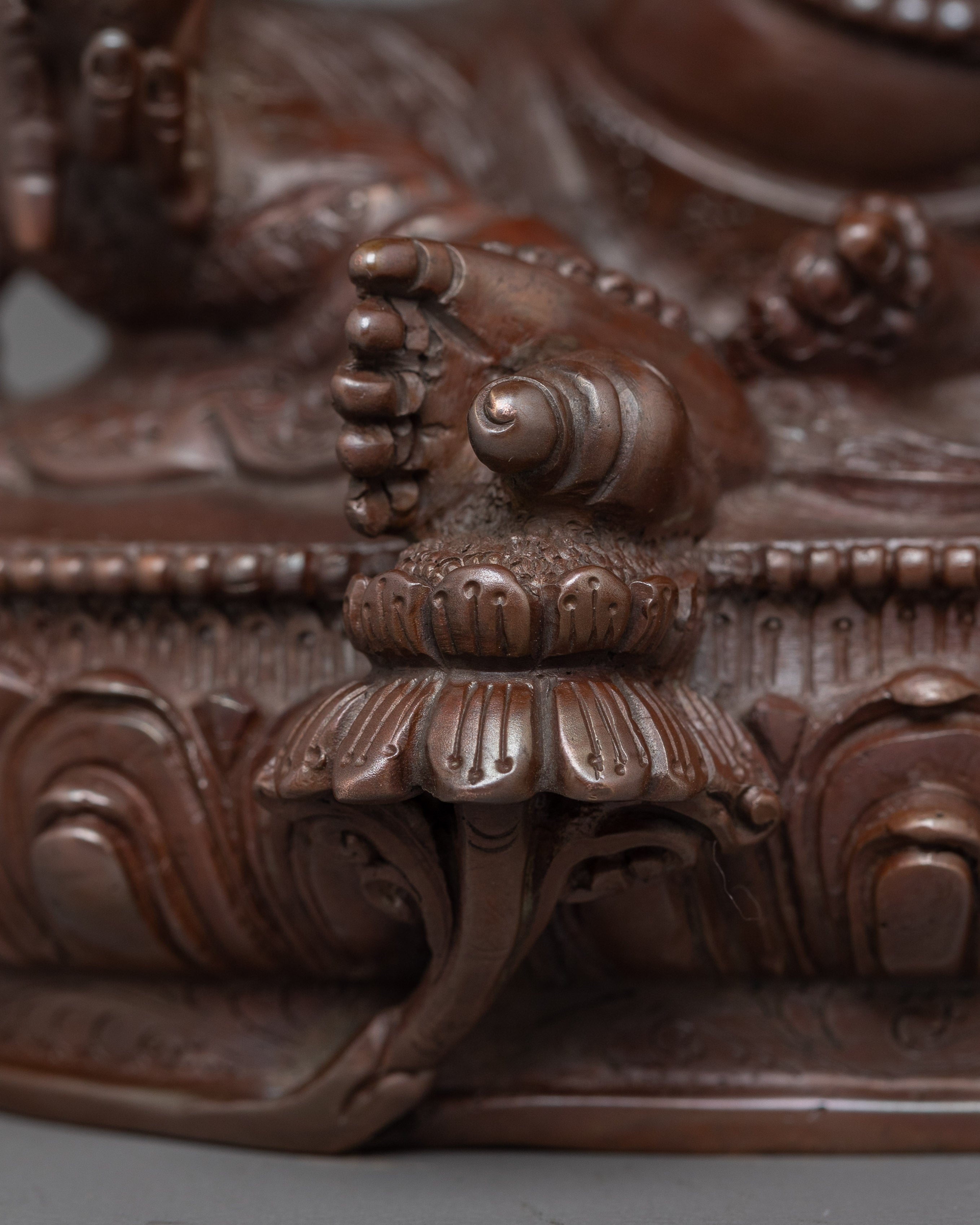 Dzambhala with Oxidized Body Statue | Bring Wealth and Prosperity