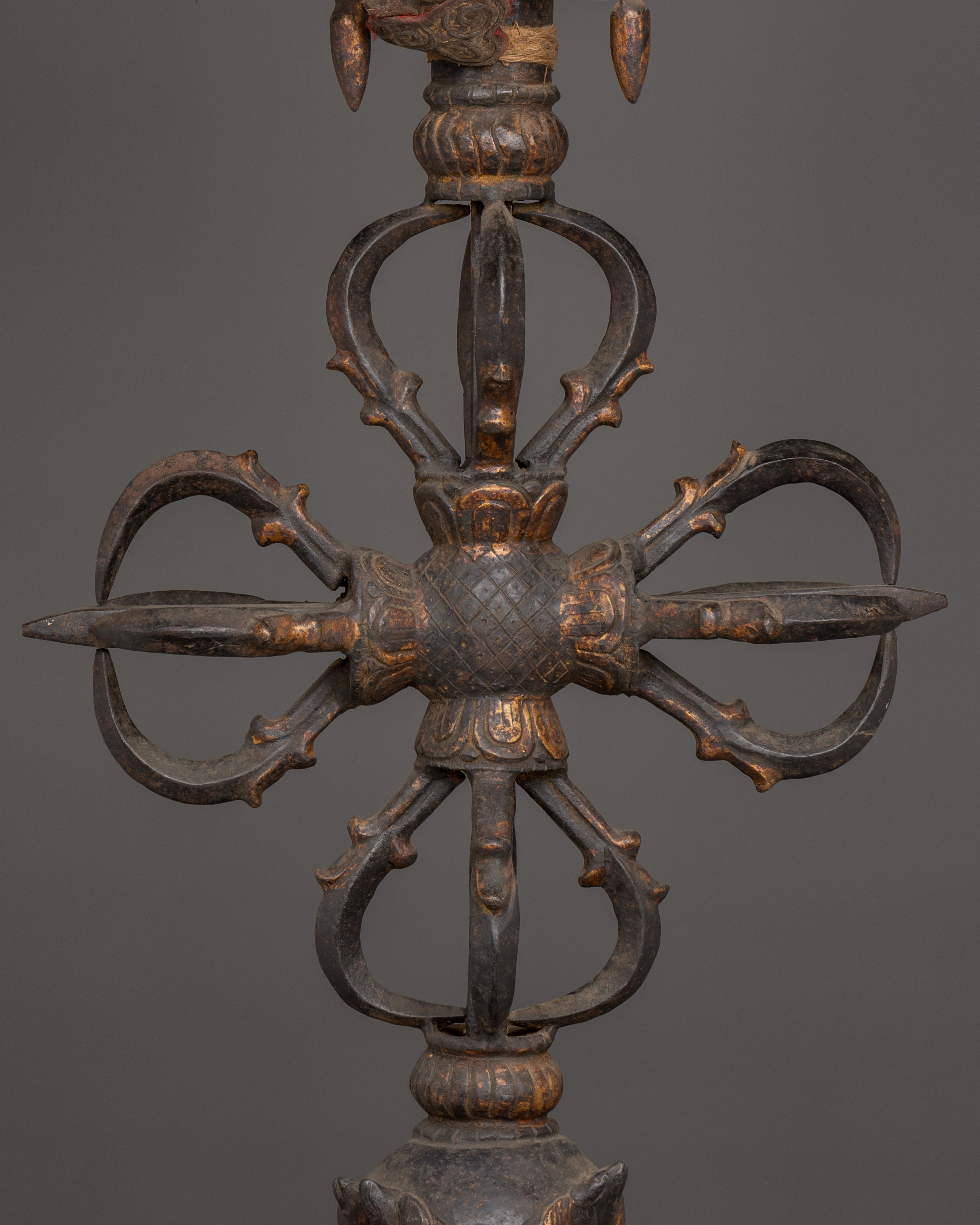 Sacred Iron Phurba Dagger | Vajra Ritual Tool