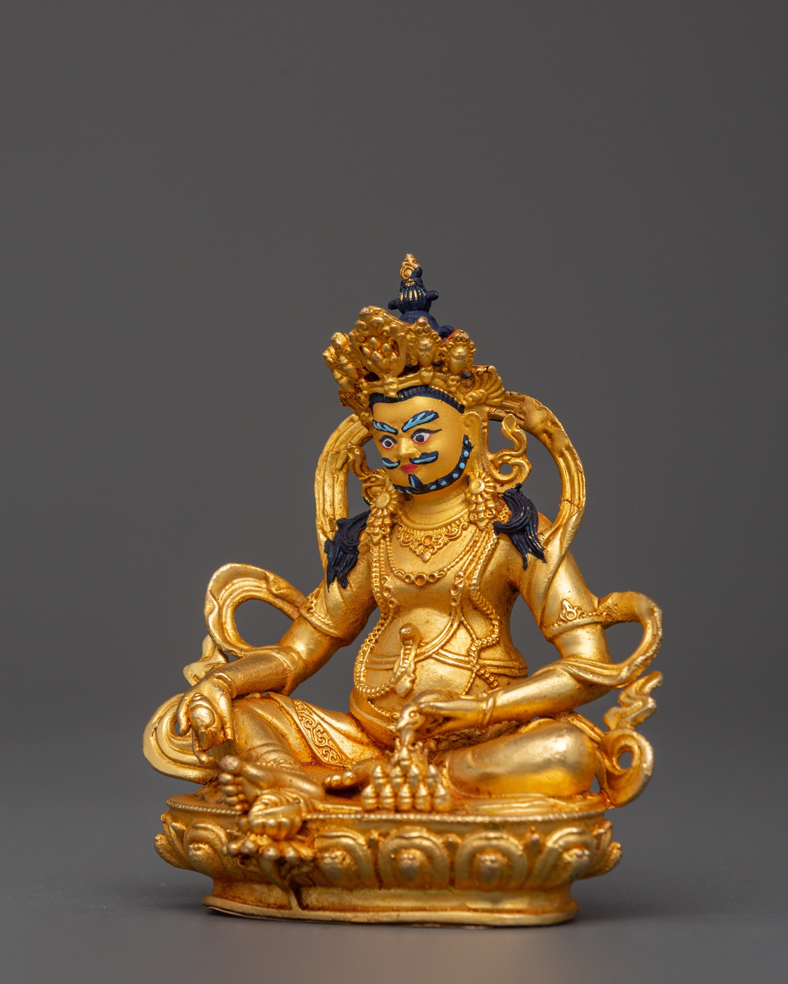 Lord of Wealth Dzambala Statue | Wrathful Fierce Buddhist Sculpture
