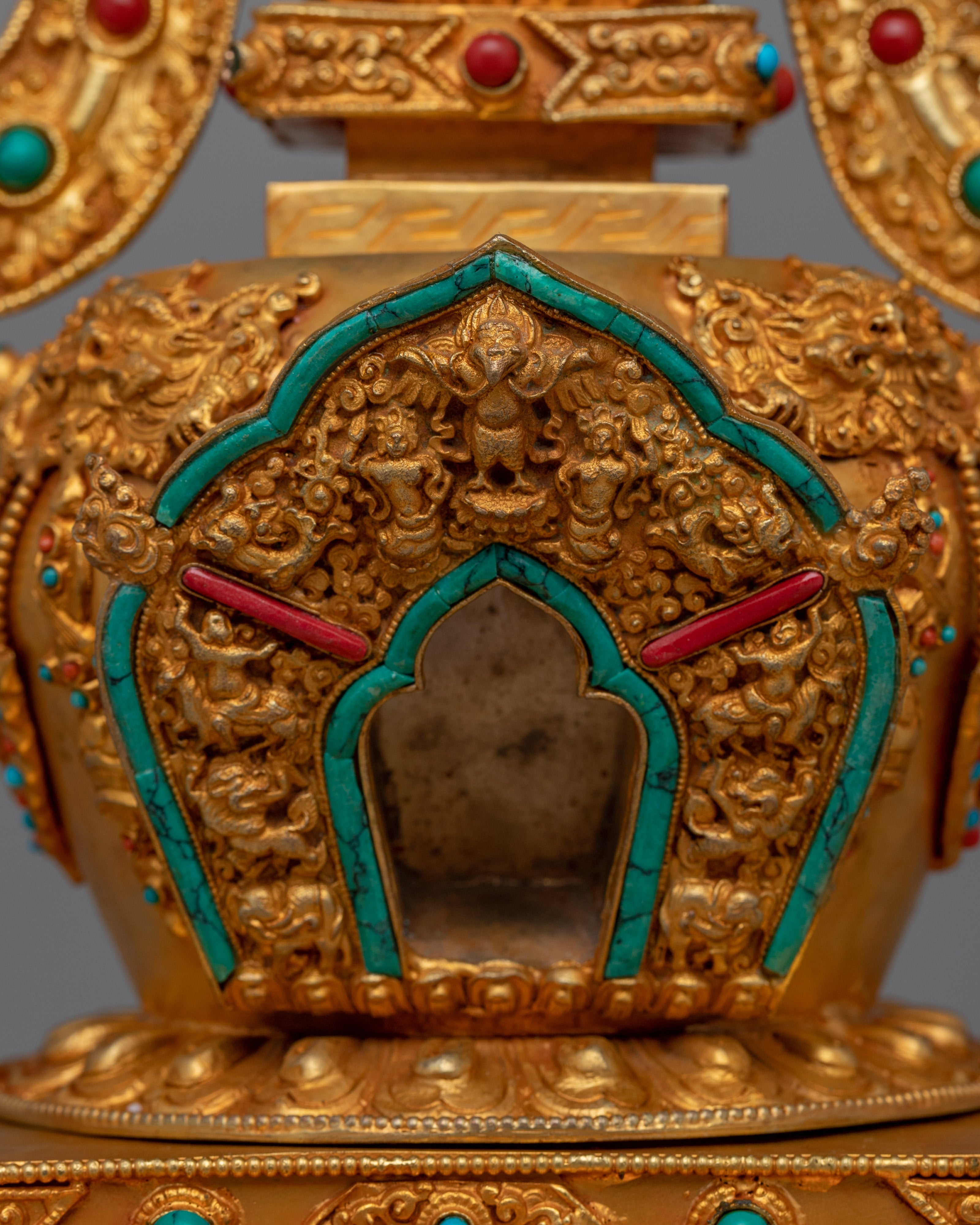 Hand carved Tibetan Stupa | Tibetan Buddhism