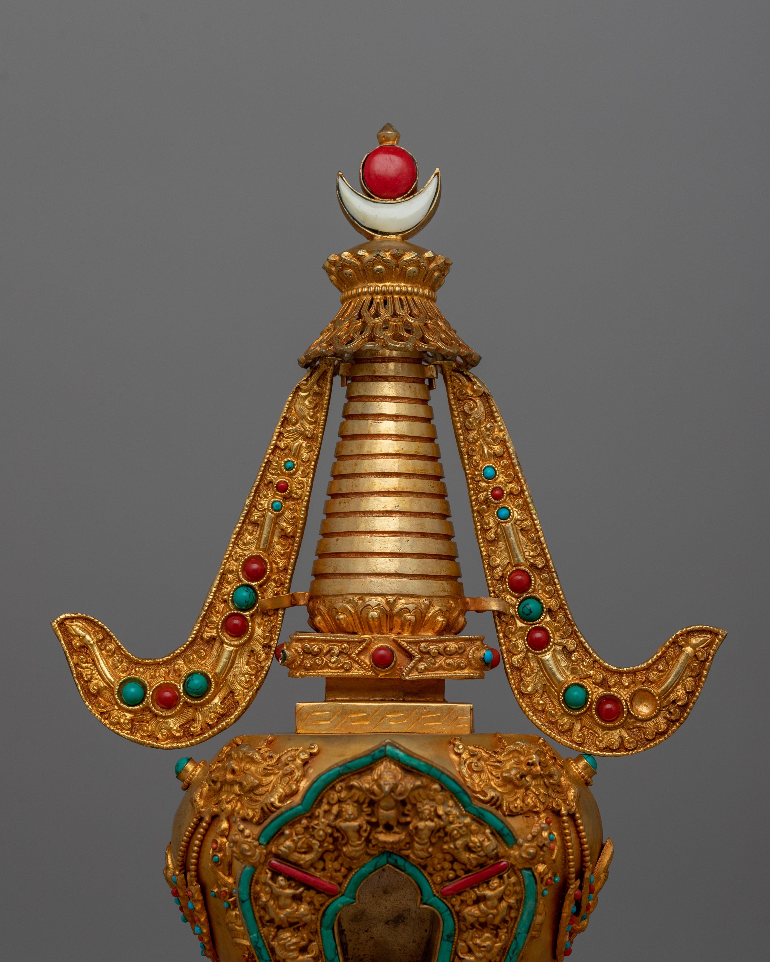 Hand carved Tibetan Stupa | Tibetan Buddhism