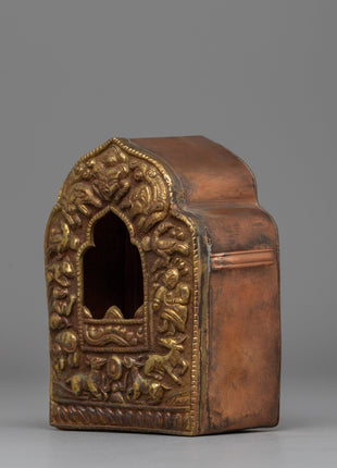 Precious Buddhist Ghau Box | Buddhist Amulet Treasure Box for Shrines