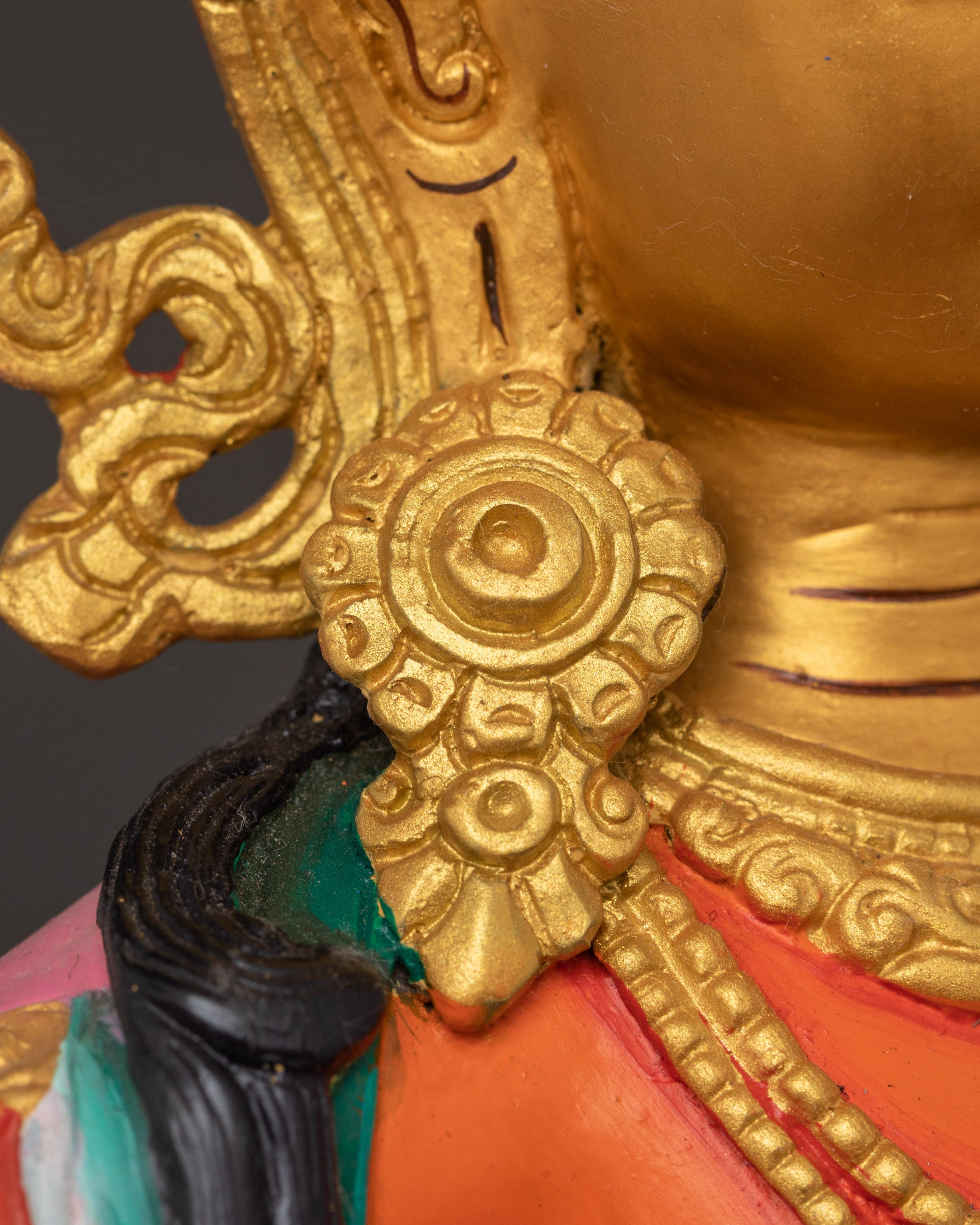 Manjushri Sword of Wisdom Figurine | Handcrafted Copper Buddhist Deity Sculpture