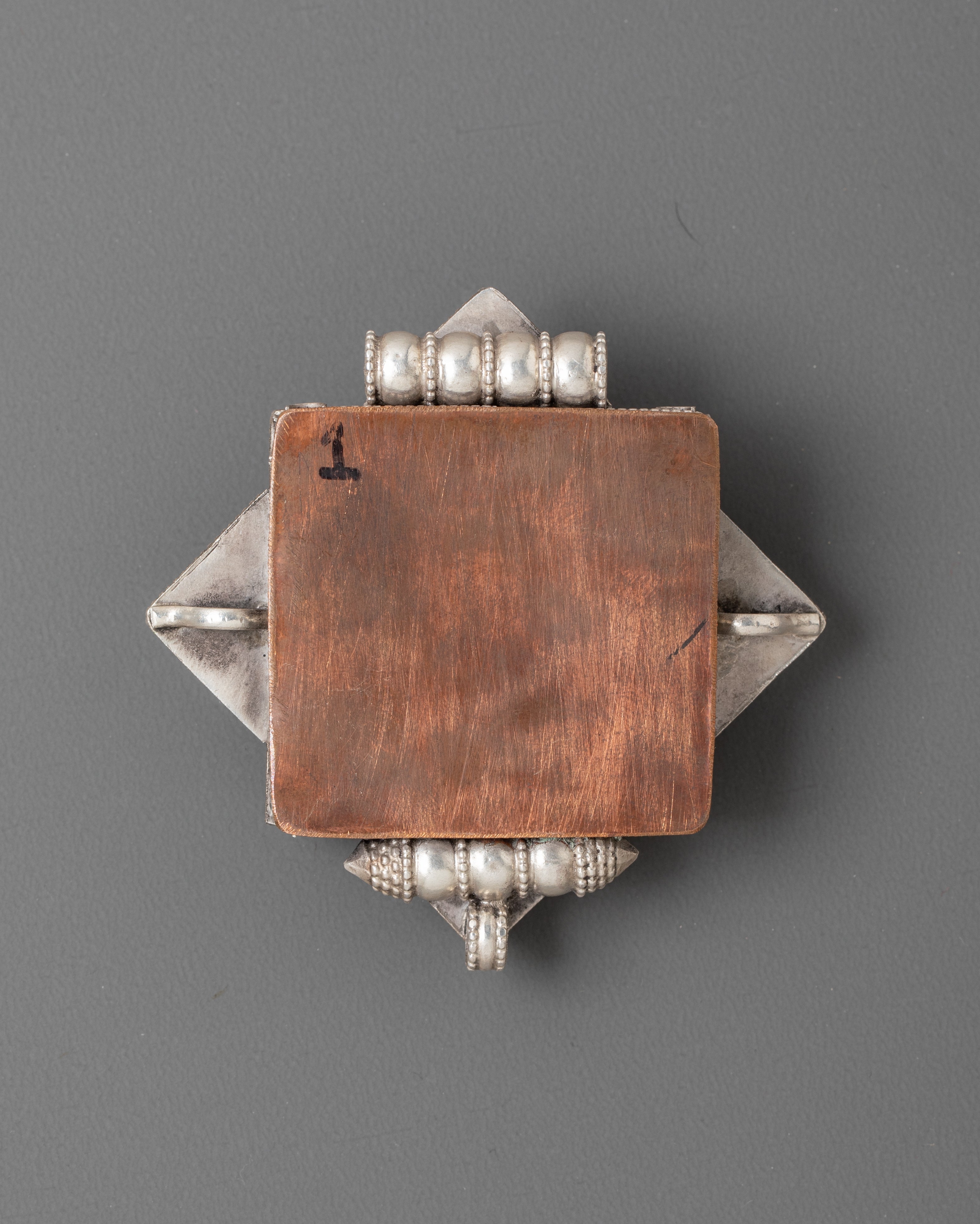 Silver Vase Design Ghau Box Locket | Abundance and Prosperity