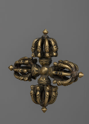 Tibetan Double Dorje Vajra |  Decorative Altar Tool