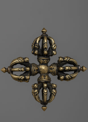 Tibetan Double Dorje Vajra |  Decorative Altar Tool