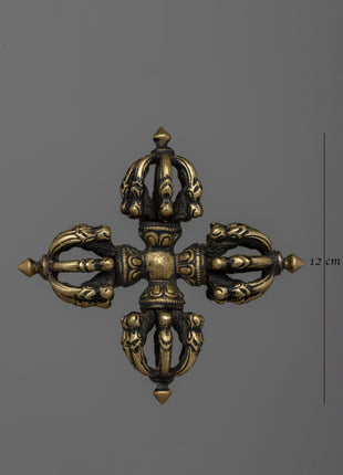 Tibetan Double Dorje Vajra |  Decorative Altar Tool