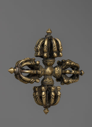 Tibetan Double Dorje Vajra |  Decorative Altar Tool