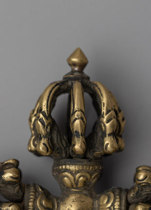 Tibetan Double Dorje Vajra |  Decorative Altar Tool