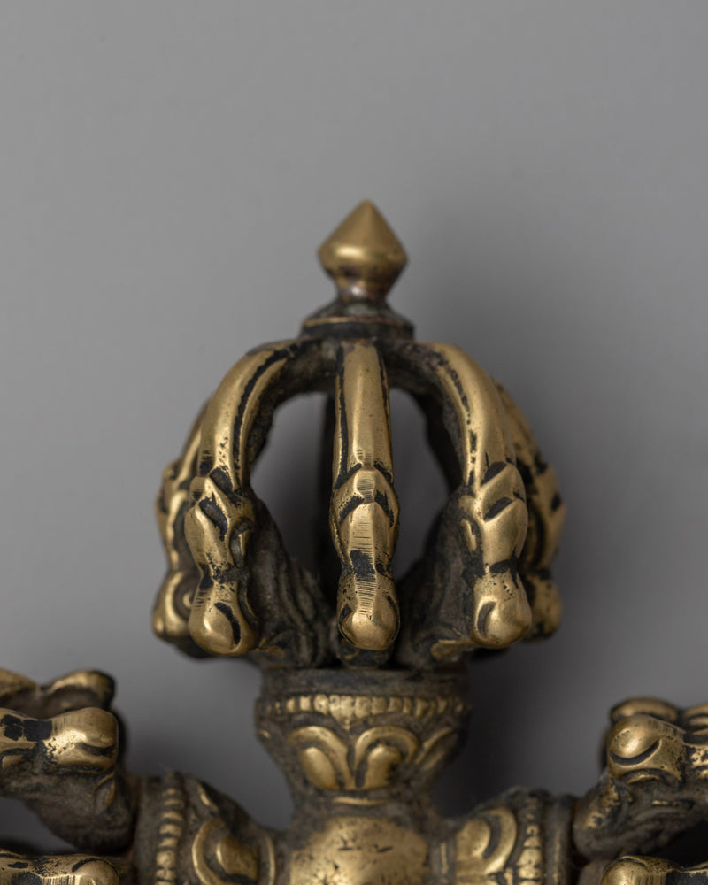 Tibetan Double Dorje Vajra |  Decorative Altar Tool