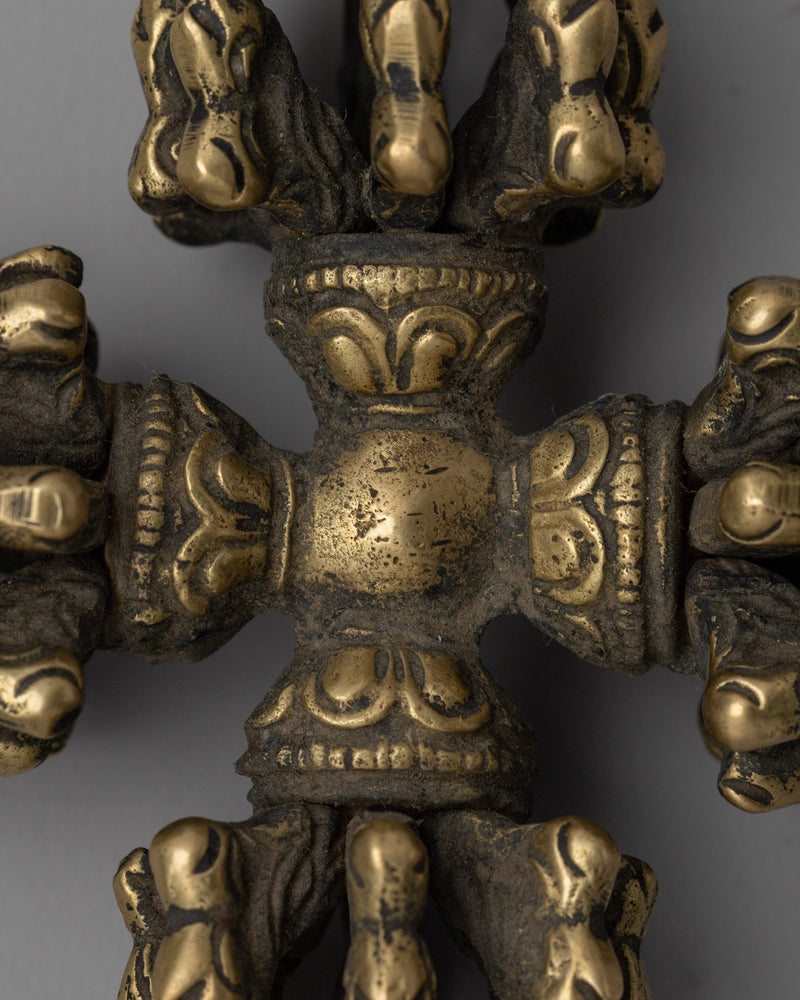 Tibetan Double Dorje Vajra |  Decorative Altar Tool