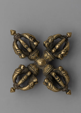 Tibetan Double Dorje Vajra |  Decorative Altar Tool