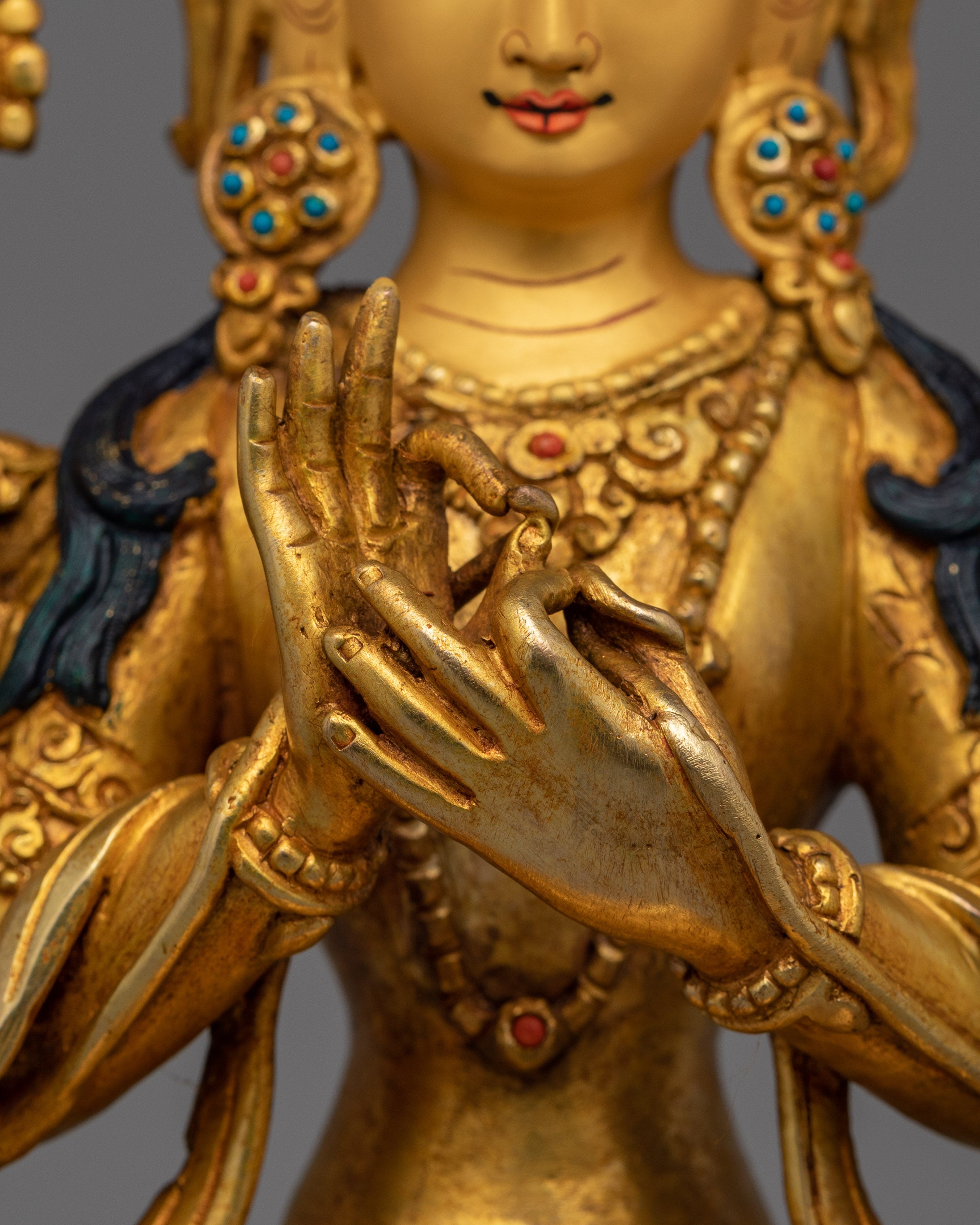11.2 Inch Maitreya Buddha Statue | Embracing Compassion and Wisdom