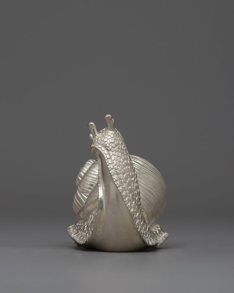 Decorative Silver Snail | Prosperity Gift