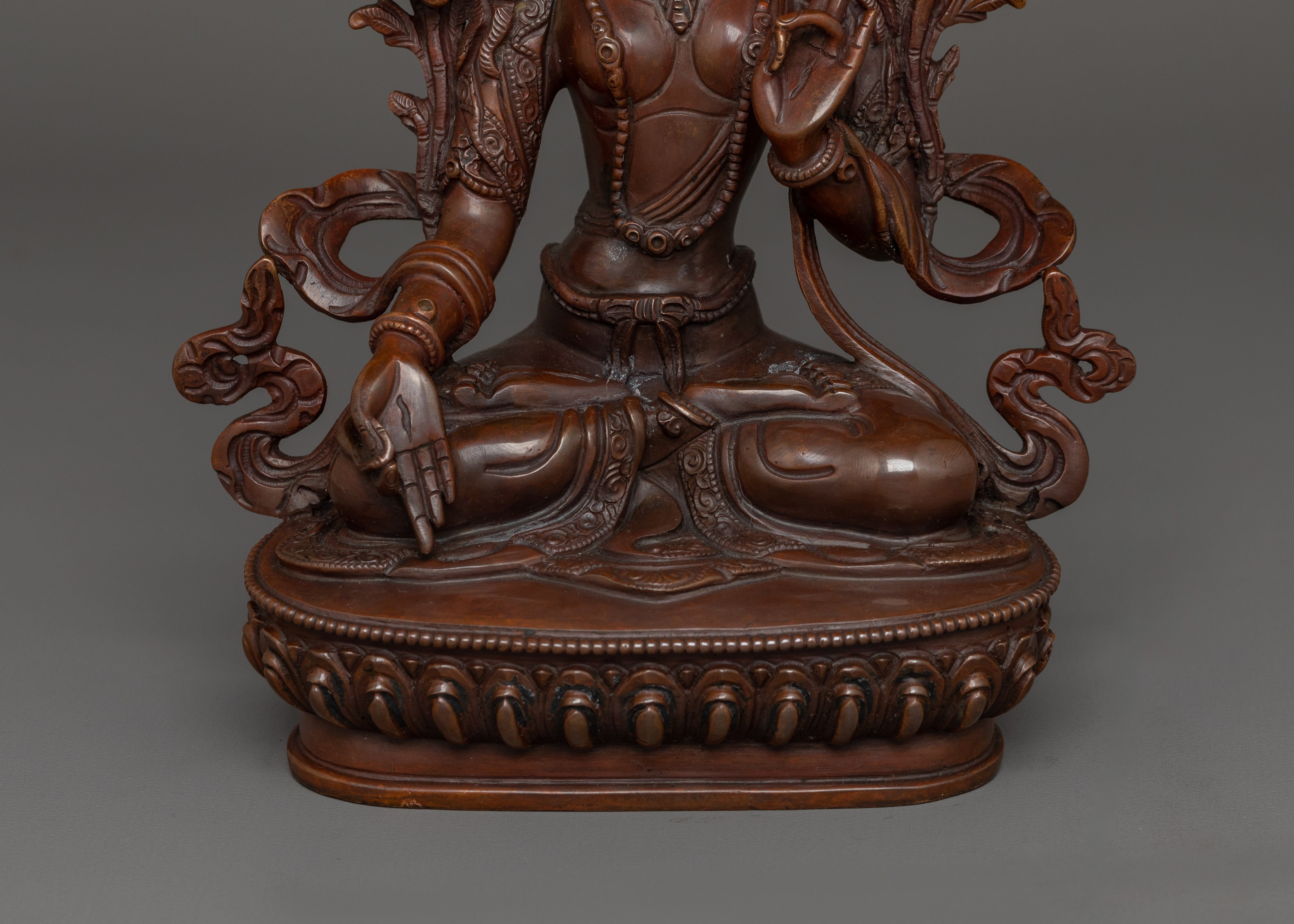 Divine Sculpture of White Tara | The Goddess of Compassion and Healing