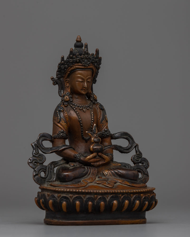 Buddha Amitayus Copper Statue | Symbol of Infinite Life and Compassion