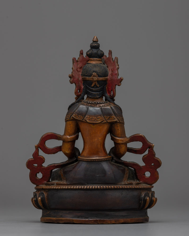 Buddha Amitayus Copper Statue | Symbol of Infinite Life and Compassion