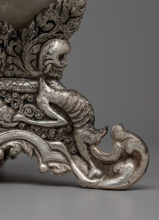 Exquisite Tibetan Skull Cup | Religious Tool for Practices and Offerings