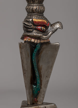 Iron Vajra Phurba Ritual Dagger | A Symbol of Power and Transformation
