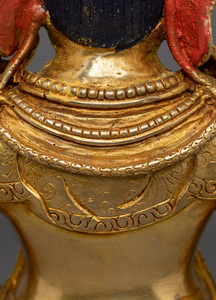 Dzambhala Kuber Buddhist Deity Statue | Wealth Guardian Sculpture