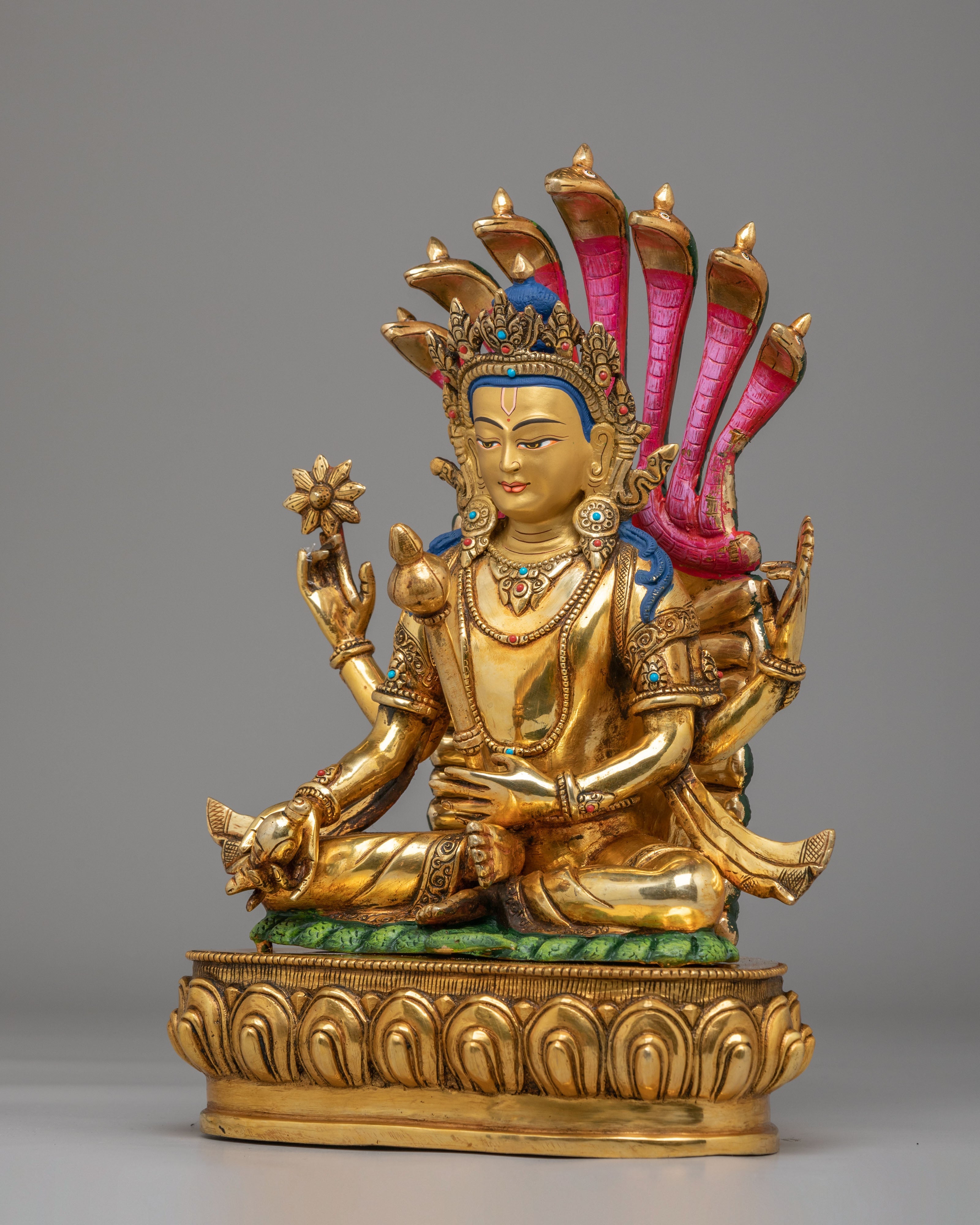 Handcrafted Bishnu Spiritual Figurine | Sacred Home Decor