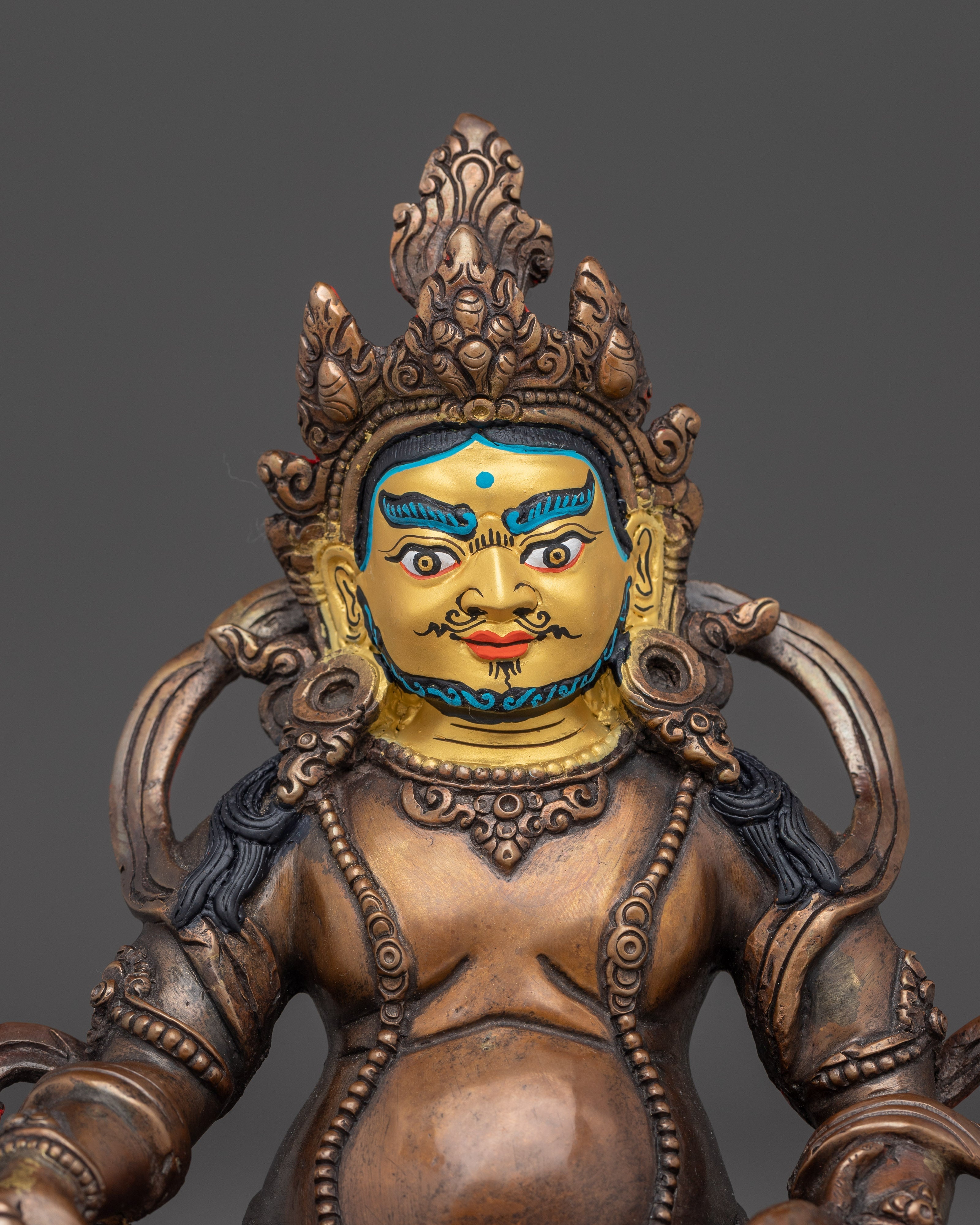8.7 Inch Dzambhala Statue | Nepali Himalayan Art