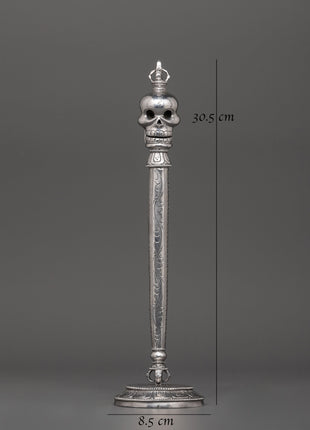 Tibetan Ritual Tool Scepter Khatvanga | Ideal for Rituals and Tantric Rituals