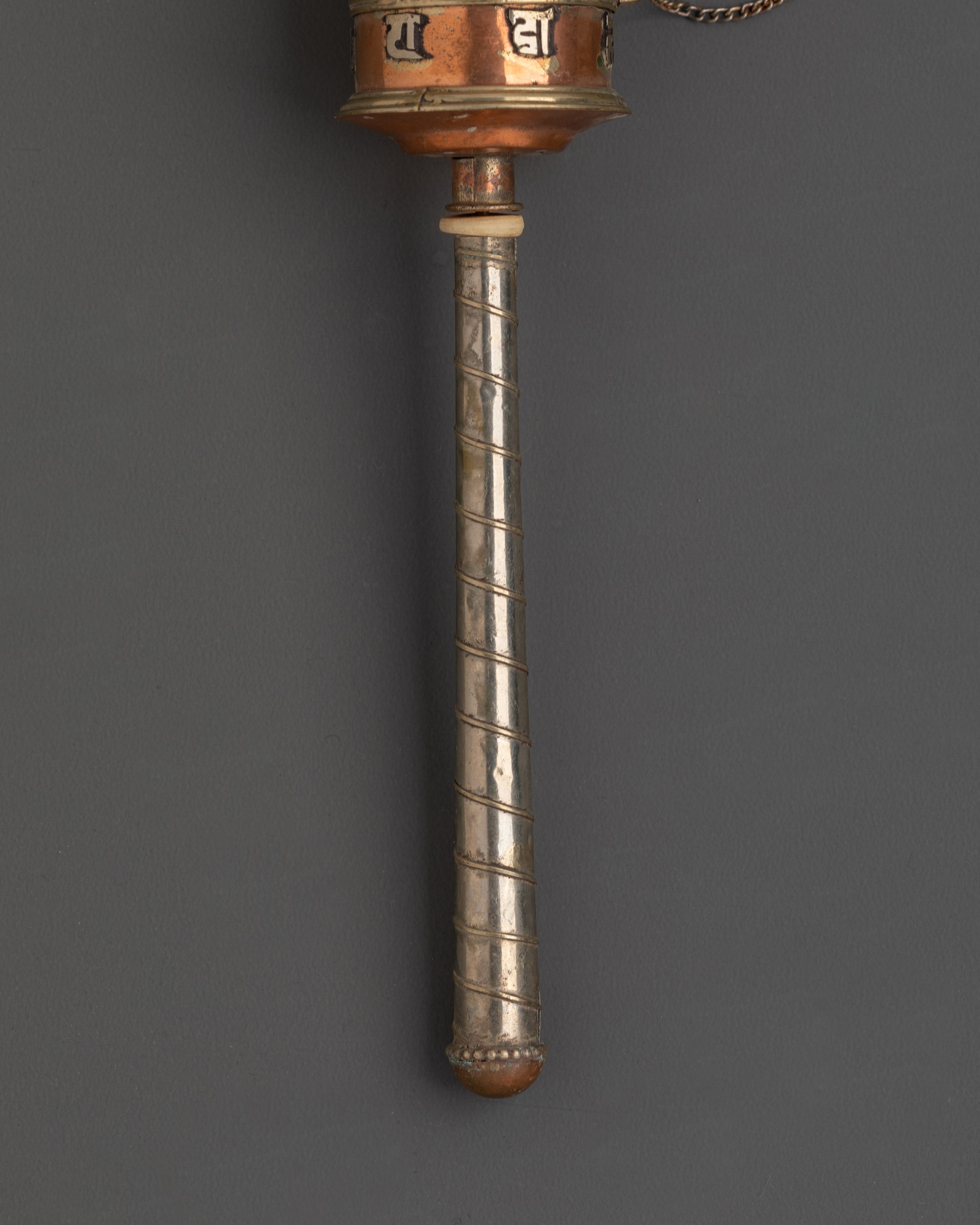 Handmade Buddhist Prayer Wheel | Copper Prayer Spinning Mantra Wheel