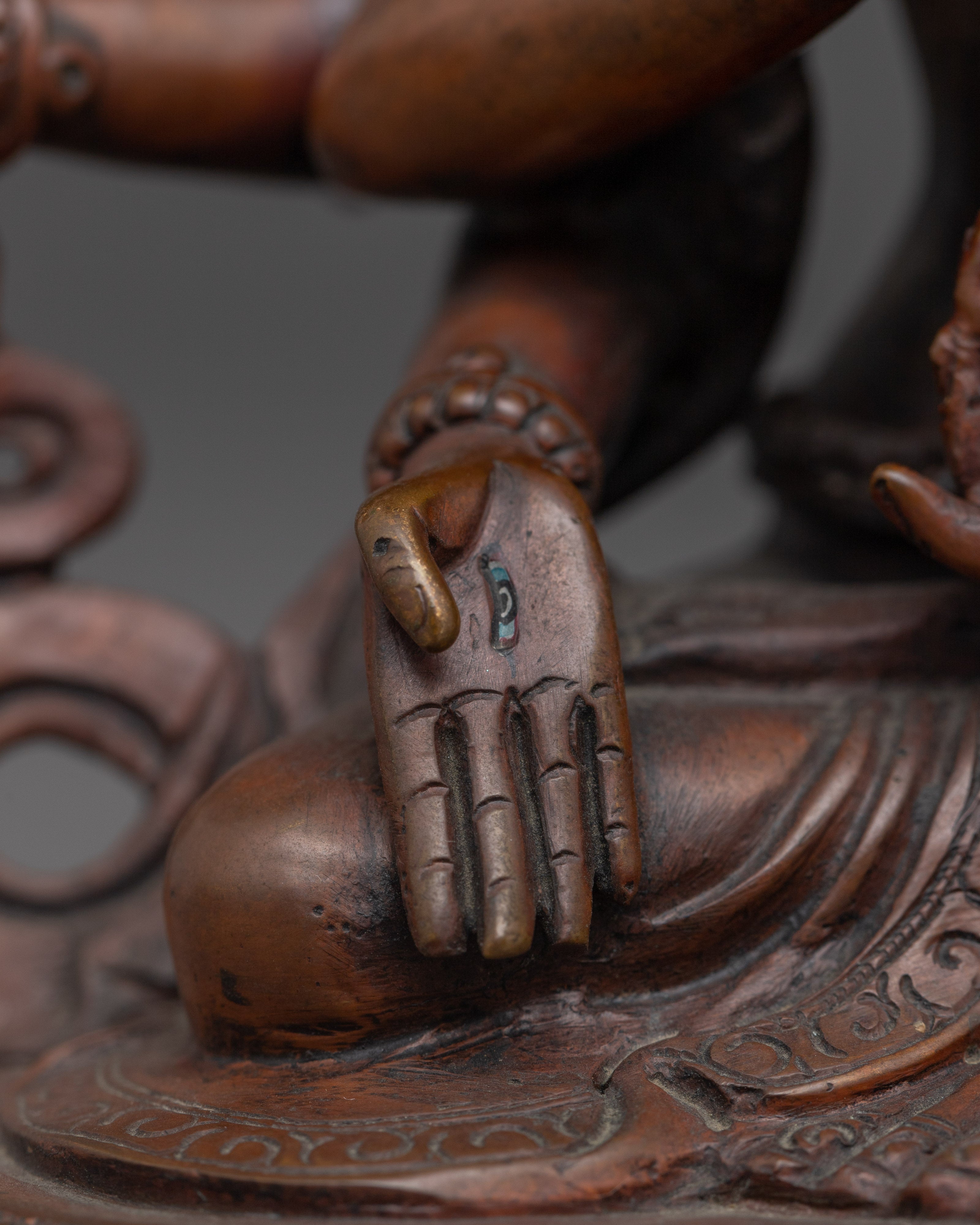 Oxidized Copper Namgyalma Statue | Symbol of Longevity and Prosperity