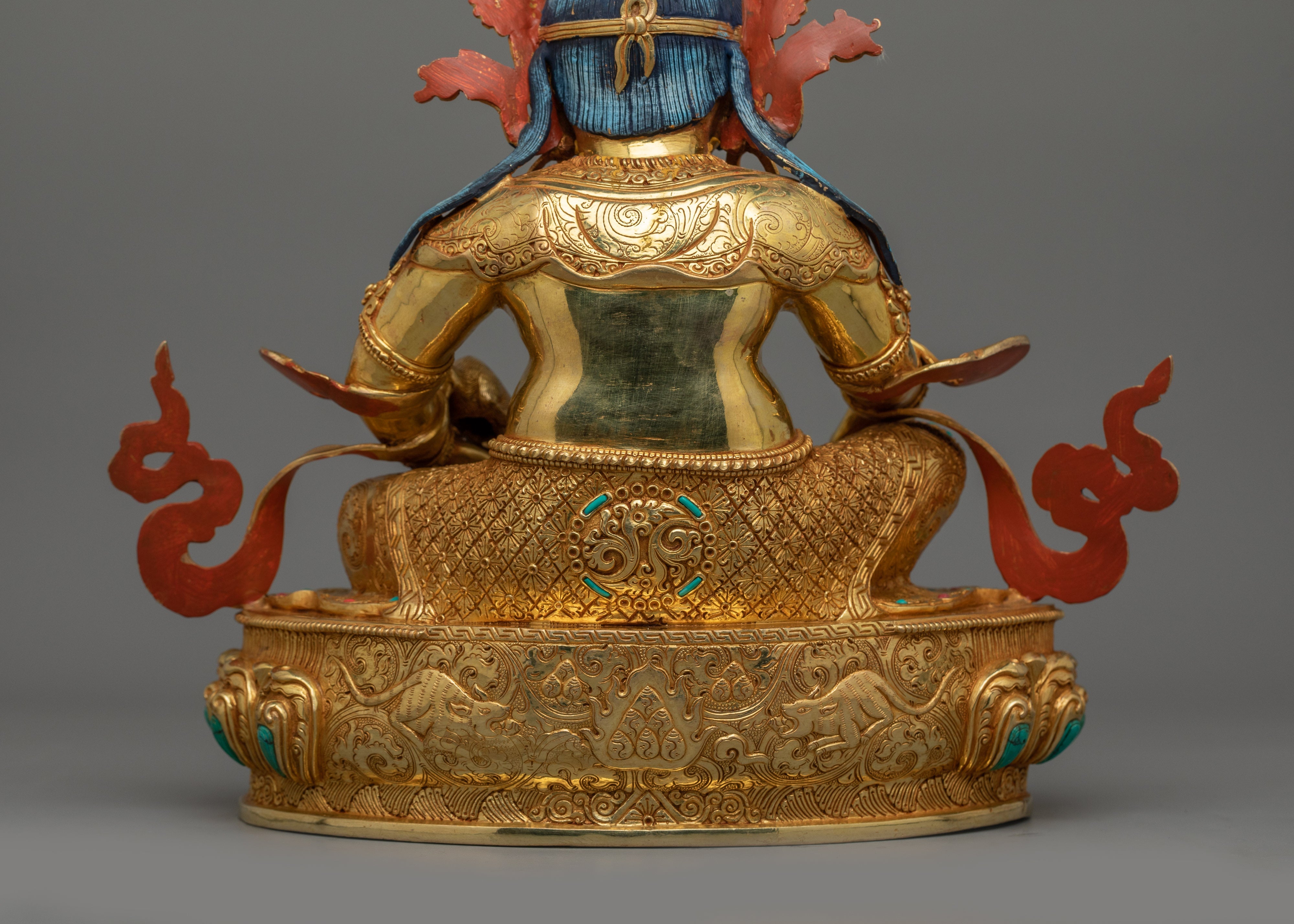Handmade Statue of Wealth Deity Dzambhala | Guardian of Fortune