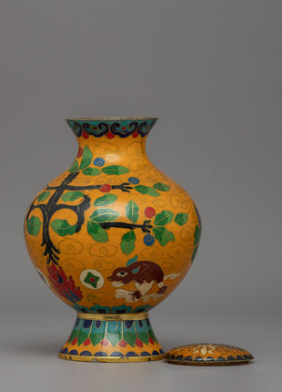 Handcrafted Beautiful Copper Flower Vase | A Fusion of Art & Spirituality