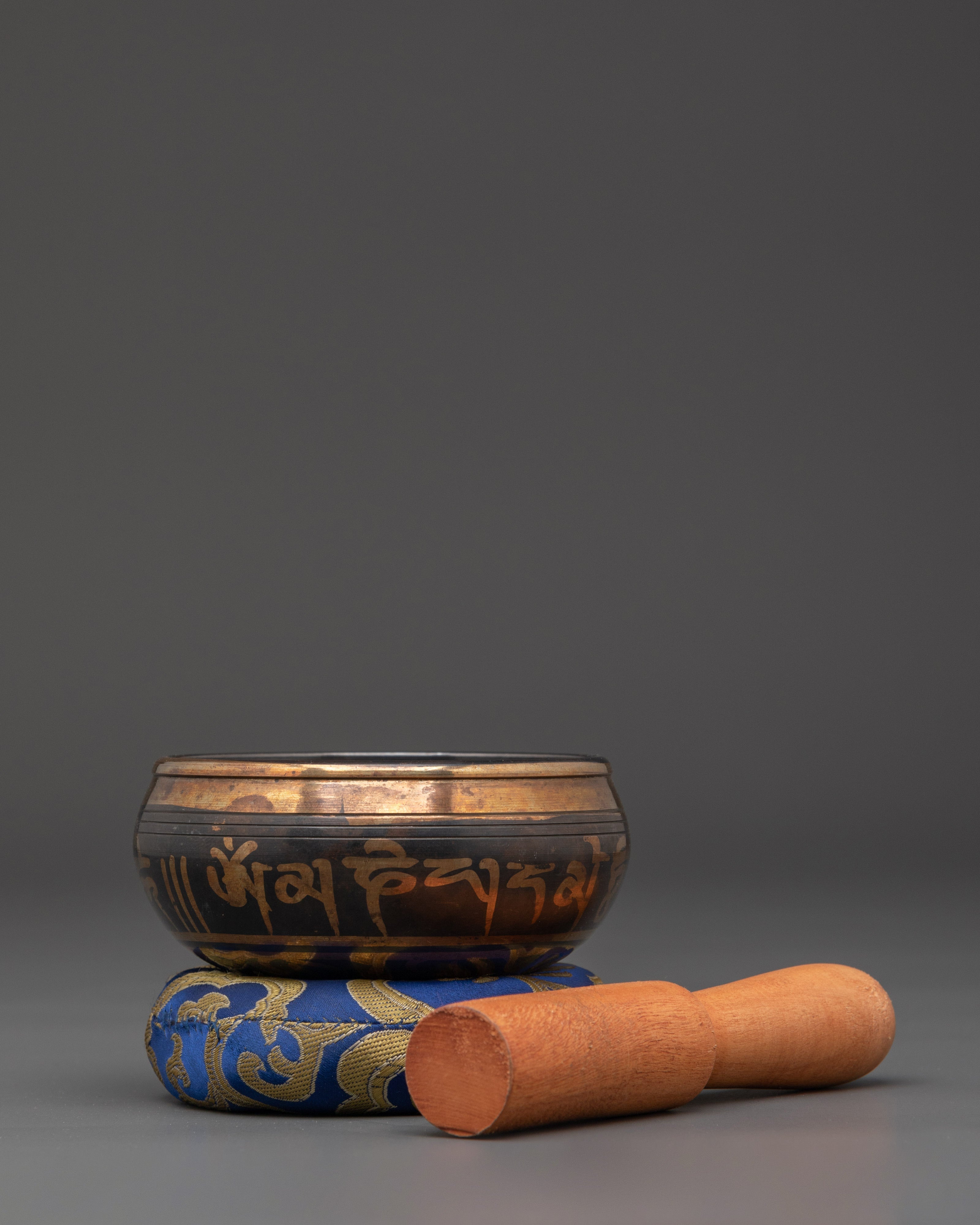 Handcrafted Bronze Singing Bowl |  Sound Healing Bowl with Stick for Meditation