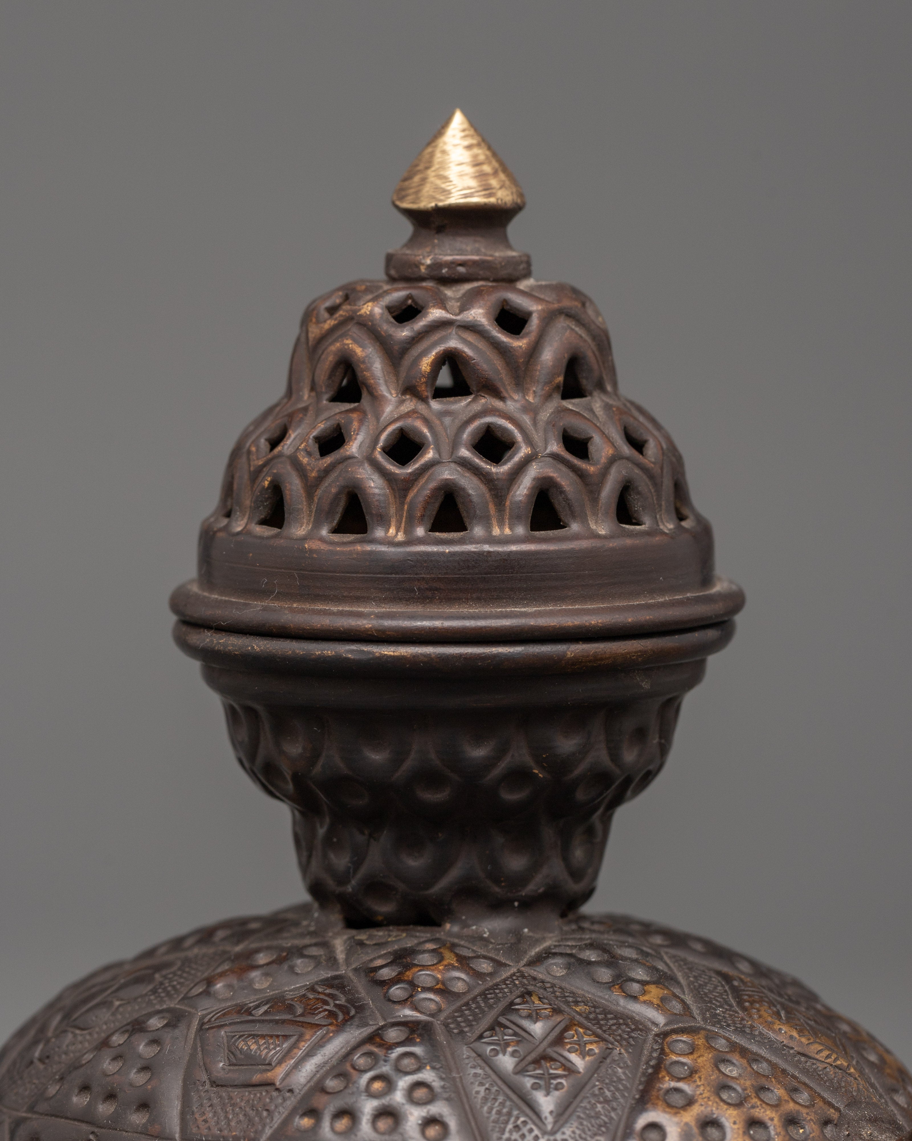 Tortoise Incense Burner with Antique Finishing | Handcrafted Tibetan Incense Burner